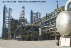 CDU/VDU plant, HMEL refinery, Bhatinda